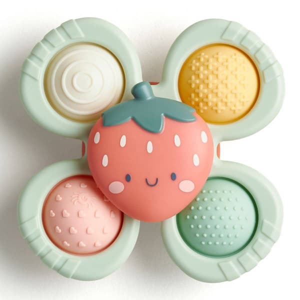 Itzy Ritzy Strawberry Pop & Twirl Fidget Spinner