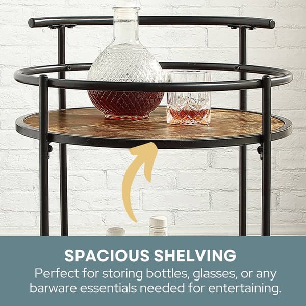 Convenience Concepts Designs2Go Charlie Serving Bar Cart