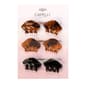 Womens Capelli New York 6pk. Wavy Shape Claw Clips - image 1