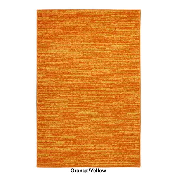 Nourison Essentials Two-Tone Indoor/Outdoor Area Rug