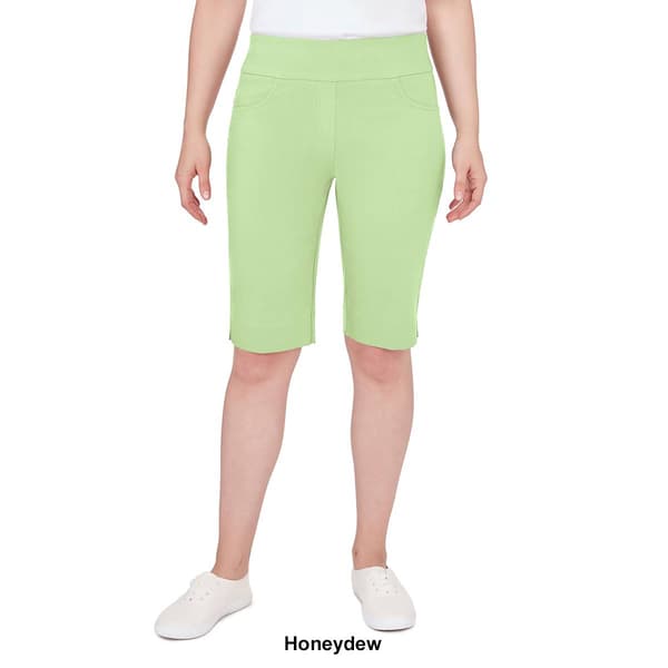 Petite Ruby Rd. Key Items Pull On Solar Tech Bermuda Shorts