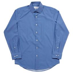 Mens Christian Aujard Fitted Dress Shirt - Blue Gingham