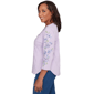 Womens Alfred Dunner Hilton Head Floral Embroidery Blouse - image 4