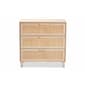 Baxton Studio Sebille Light Brown Wood 3-Drawer Storage Chest - image 3