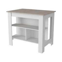 FM FURNITURE Brooklyn Antibacterial Kitchen Island
