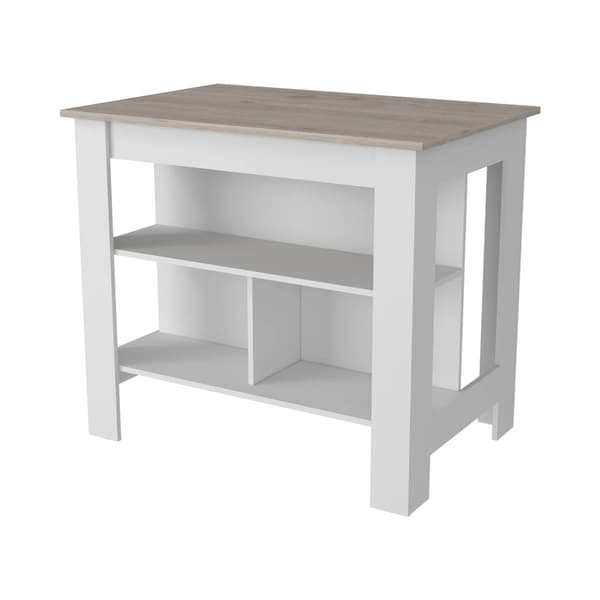 FM FURNITURE Brooklyn Antibacterial Kitchen Island - image 