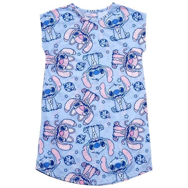 Girls (4-6x) Disney Stitch Out of Space Dorm Nightgown - image 