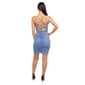 Juniors Jump Glitter Shear Matte Jersey Ruch Lace-Up Sheath Dress - image 2