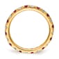 Pure Fire 14kt. Yellow Gold Lab Created Ruby Eternity Band - image 4