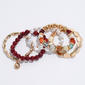 Ashley Cooper(tm) 5pc. Mixed Beads/Pearls/Textured Stretch Bracelets - image 1