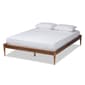 Baxton Studio Tallis Classic Brown Wood Queen Size Bed Frame - image 2