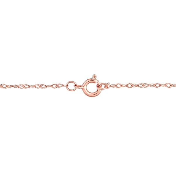 Gemstone Classics™ 10kt. Rose Gold Diamond Swirl Necklace