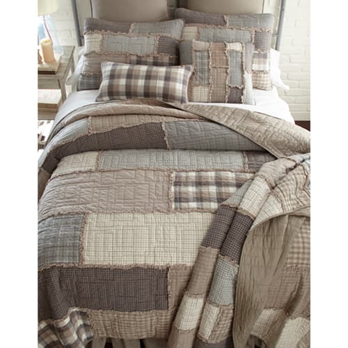 Donna Sharp Smokey Cobblestone Cotton Quilt Set