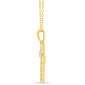 Diamond Classics™ Yellow Gold 1/4ctw. Diamond Cross Pendant - image 3