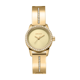 Womens DKNY Half Bangle Gold-Tone Watch - DK1L160M0035