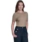 Womens Tommy Hilfiger Short Sleeve Solid Pointelle Sweater - image 4