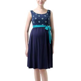 Womens Glow & Grow&#40;R&#41; Belted Maternity Fit & Flare Dress