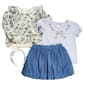 Girls (4-6x) Little Lass(R) 3pc. Floral Top/Tee & Bubble Skort Set - image 1