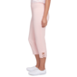 Womens Hearts of Palm In Black & White Pull On Tech Stretch Capri - image 4