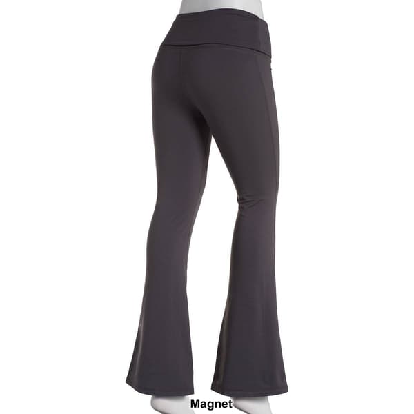 Juniors No Comment Ultra Soft Fold Over Flare Leggings
