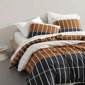 Marimekko Tiiliskivi Raita Cotton Duvet Cover Set - image 4