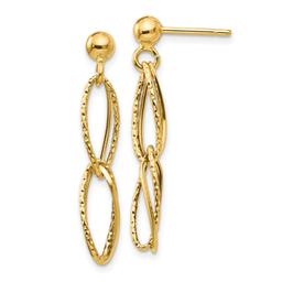 Gold Classics(tm) 14kt. Gold Stud Dangle Earrings