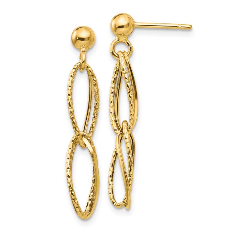 Gold Classics(tm) 14kt. Gold Stud Dangle Earrings