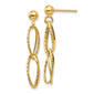 Gold Classics&#40;tm&#41; 14kt. Gold Stud Dangle Earrings - image 1