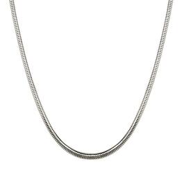 Wearable Art Silver-Tone Snake Chain Necklace