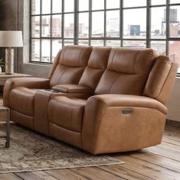 ManWah Landis Power Reclining Loveseat