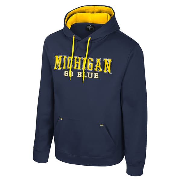 Mens Colosseum Athletics Michigan Pullover Hooded Sweatshirt - image 
