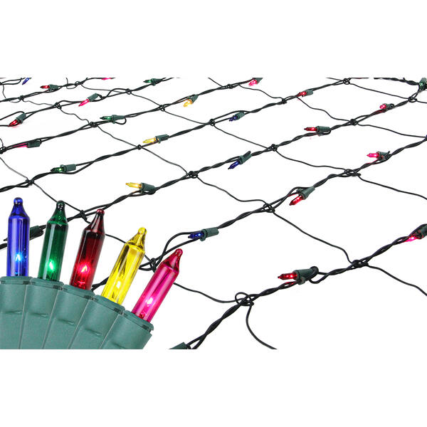 Northlight Seasonal 4' x 6' Multi-Colored Incandescent Net Lights - image 