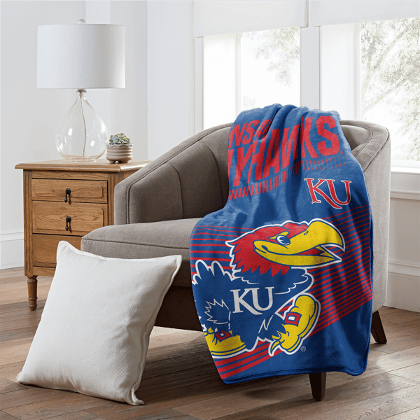 Sweet Home Collection NCAA Kansas Jayhawks Throw