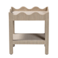 bali & pari Sebastian Grasscloth Scalloped End Table - image 2