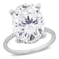 Gemstone Classics(tm) 10kt. White Gold Moissanite Engagement Ring - image 1
