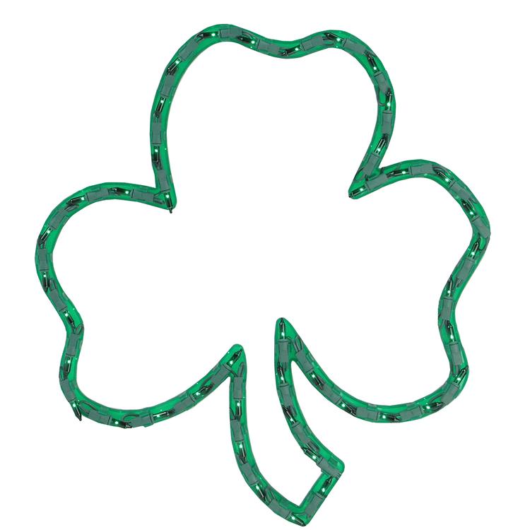 Northlight Seasonal Lighted Irish Shamrock Window Silhouette
