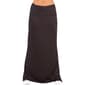 Womens 24/7 Comfort Apparel Foldover Solid Maxi Skirt - image 1