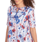 Petite Ruby Rd. Americana Chic Riviera Floral Stripe Tee - image 5