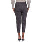 Petite Royalty Dogbite Hem Cropped Pants - Black Python - image 2