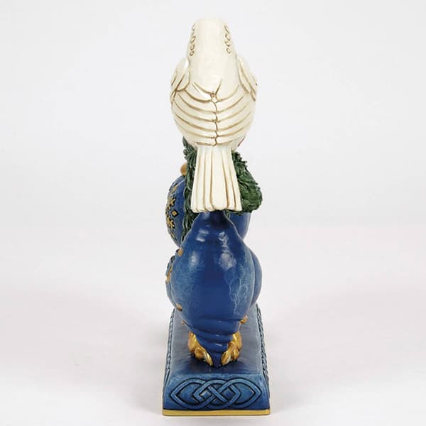 Jim Shore Blue & Gold Hope w/ Dove Christmas Figurine