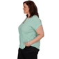 Plus Size Emaline Verde Grove II Short Sleeve Textured Blouse - image 3