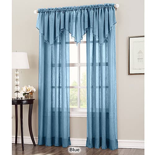 Erica Crushed Voile Ascot Valance- 51x24