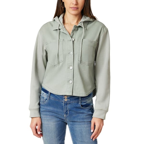 Juniors Wallflower Dreamer 2 Fer Button Front Jacket