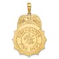 Unisex Gold Classics&#40;tm&#41; 14kt Gold Firefighter Badge Pendant - image 1
