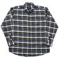 Mens Big &amp; Tall Mountain Ridge(R) Flannel Shirt - Olive/Blue/White - image 1