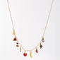 Ashley Gold-Tone Multi Fruit Charm Dangle Necklace - image 1