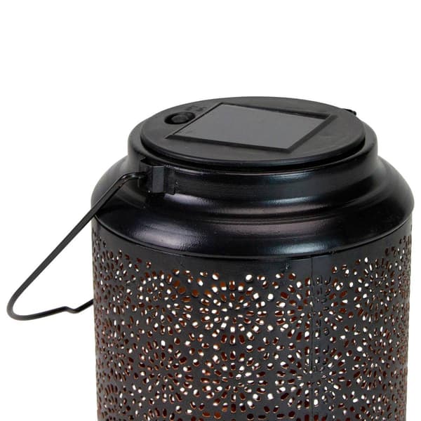 Northlight Seasonal 7in. Floral LED Solar Lantern