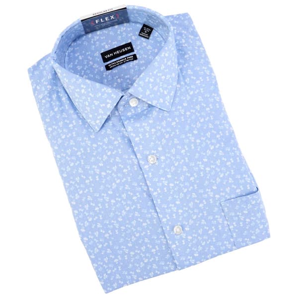 Mens Van Heusen&#174; Regular Fit Wrinkle Free Dress Shirt - Denim