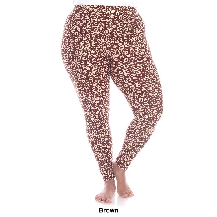 Plus Size White Mark Super Soft Leopard Leggings