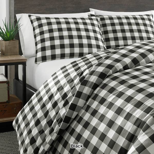 Eddie Bauer Mountain Plaid 180 Thread Count Duvet Set